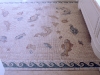 classic stone mosaic, fish, bathroom floor 