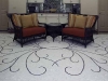 Private Residence - stone mosaic floor, glass back splash